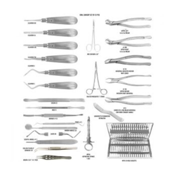 Best Oral Surgery Set Of 24 Pcs, 1/Pk