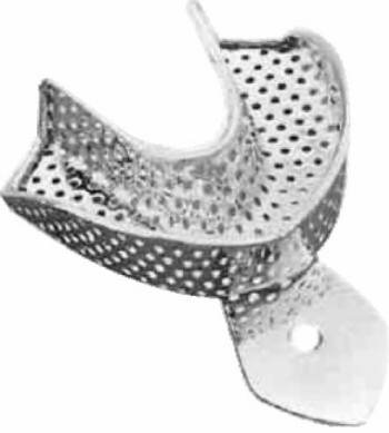 Best Impression Tray Perforated  #L1 (Lower Extra Large Stainless Steel) ,1/Pk