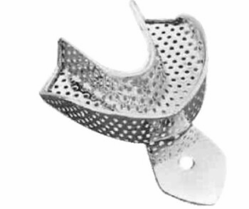 Best Impression Tray Perforated  #L2 (Lower Large Stainless Steel) ,1/Pk