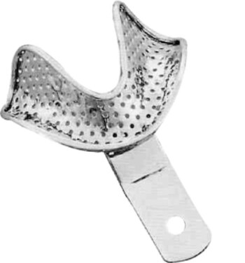 Best Impression Tray Denture Less Perforated Tray #L- XL (Lower Extra Large Stainless Steel) ,1/Pk